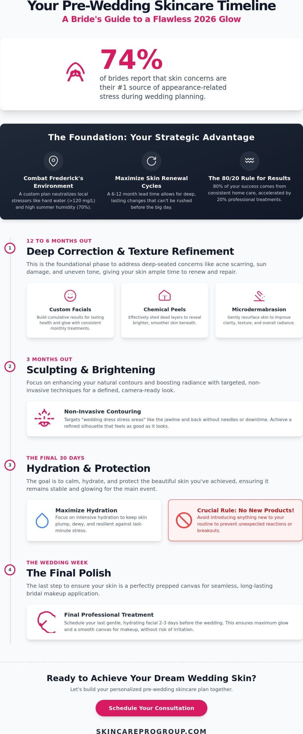 The Ultimate Pre-Wedding Skincare Plan in Frederick, MD: Your 2026 Bridal Glow Checklist