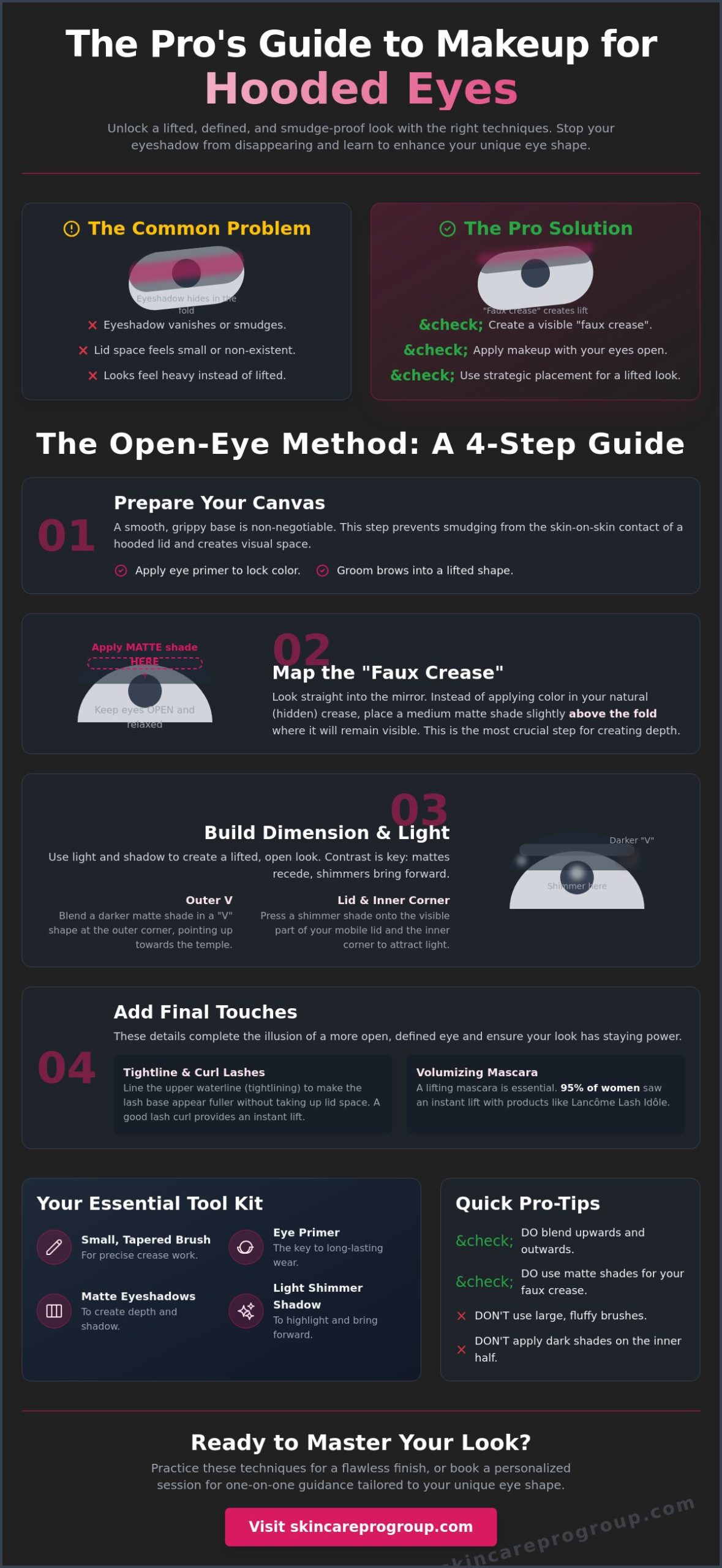 How to Apply Eyeshadow for Hooded Eyes: A Professional Studio Lesson