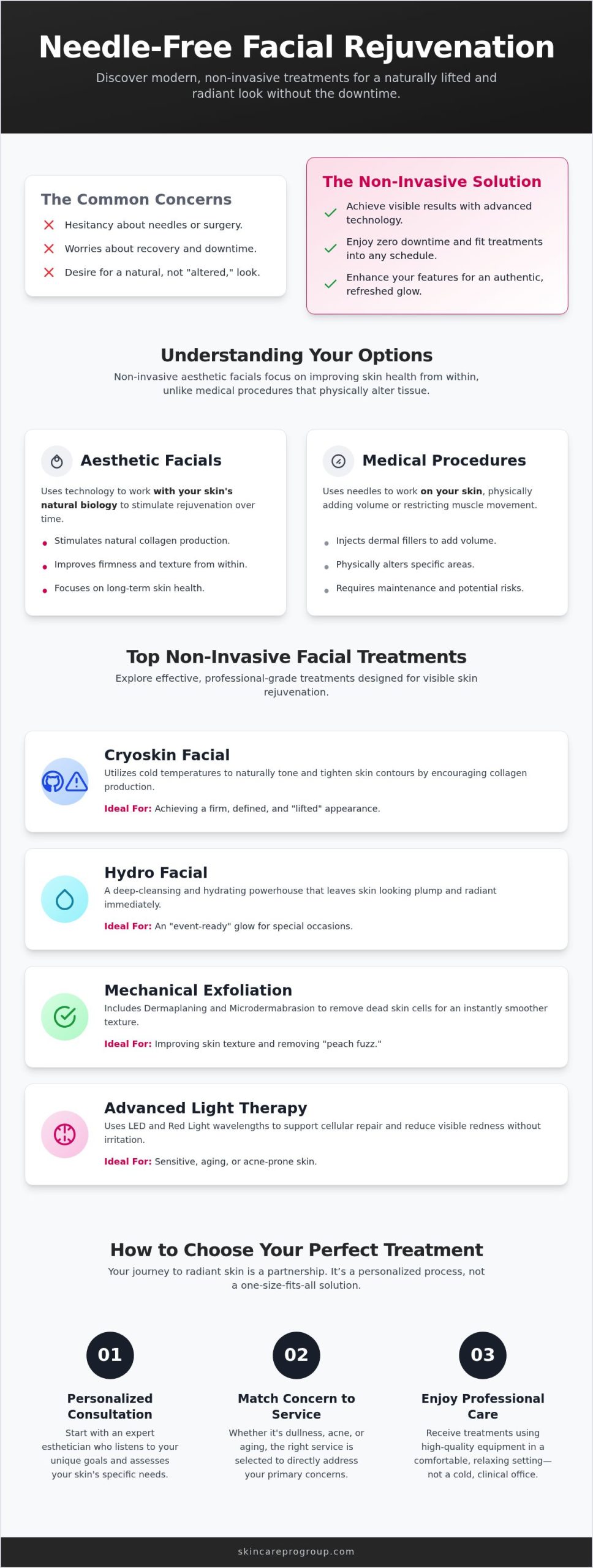 Non-Invasive Facial Treatments in Frederick, MD: Professional Results Without Needles